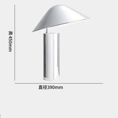Nordic Designer LED Desk Lamp E27 Home Decors Restaurant Decorative Metallic Luster Bedroom Minimalist Villa Table Light Fixture