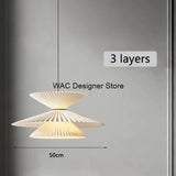 Japanese Creative Pleated Fabric Pendant Light - Modern Cloth Shade Ceiling Chandelier Lamp Fixture for Bedroom, Living Room, Dining Room & Kitchen