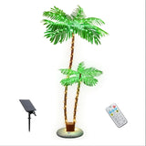 6 FT SolarPalm Trees For Outside Patio, Bar Pool DeckLED Artificial Fake Tree Lights For Tropical Party Christmas