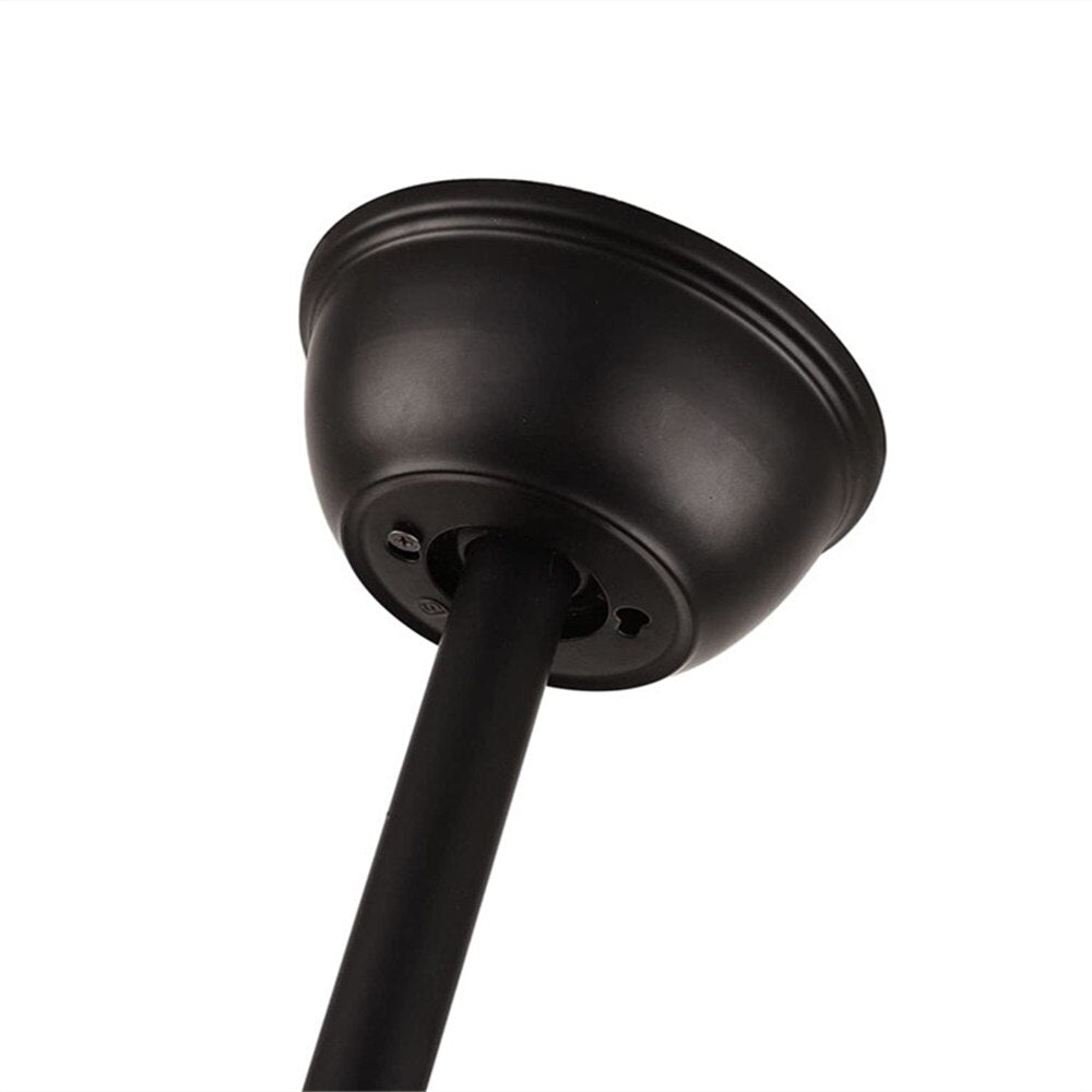 52” Retro Industrial Ceiling Fan 5 Light with Metal Lampshade and Remote Control for Living Room