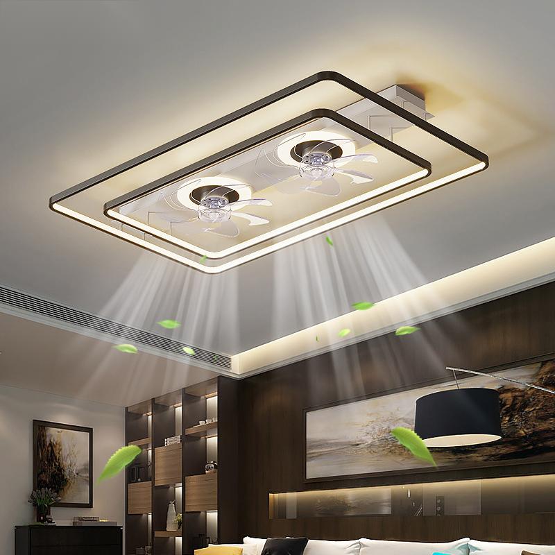 Nordic LED Ceiling Lights with Fan Remote Control for Bedroom Decor Ventilador Living Room Ceiling Fan Lighting