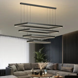 Nordic Square LED Chandelier - Modern Dimmable Luxury Pendant Light