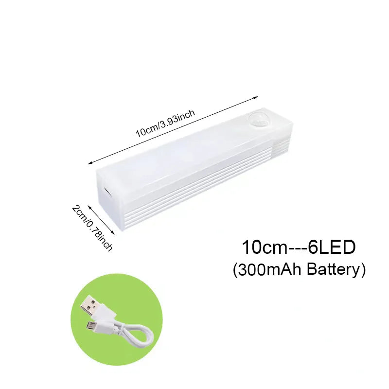Night Light Led Light Under Cabinet Light Motion Sensor Closet Light Cabinet USB Rechargeable Kitchen Lighting Lamp