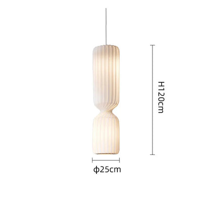 Nordic pleated Floor Lamp wabi- sabi white Fabric Lamp For Living Room Bedroom Loft Decors LED corner long strip Standing Light