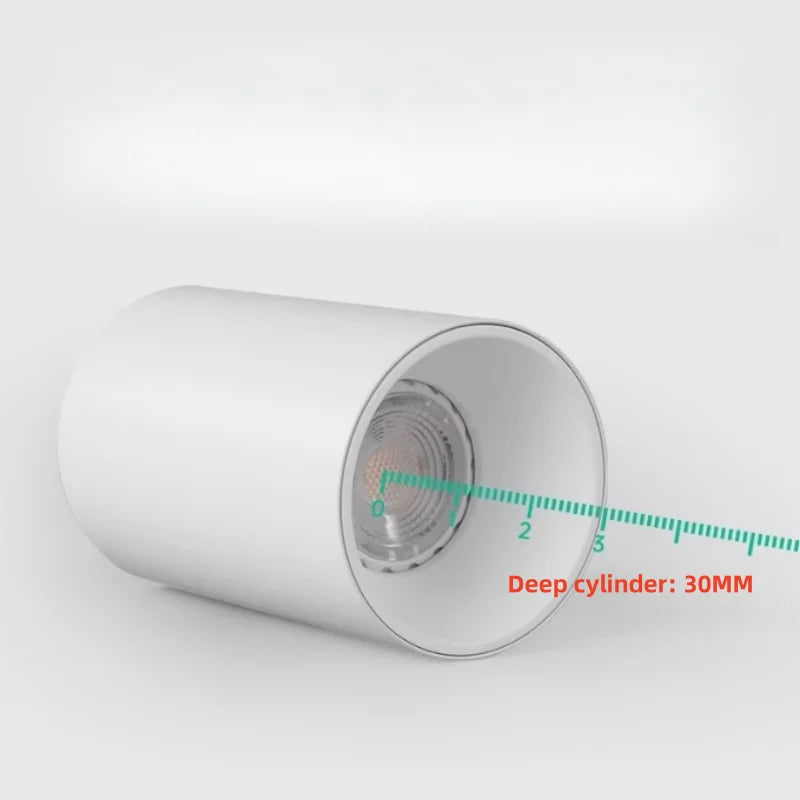 Anti-glare GU10 exposed spotlights, hotel commercial and household corridor light sockets, replaceable light source