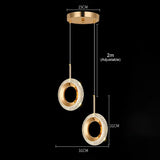 Modern Crystal LED Pendant Lamp - Luxury Indoor Lighting for Home Decor