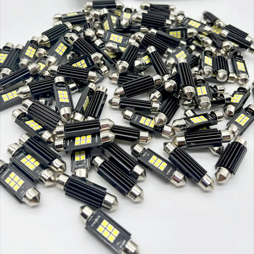  Festoon 31mm 36mm 39mm 41mm C5W C10W LED Bulb Canbus No error Car Interior Reading LED Light License Plate Lamps 4014