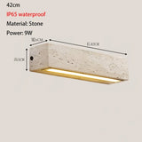 outdoor wall lamp Wabi Sabi Style Decorative Wall Sconce Lamp Apartment Bedroom Living Room Background Natural Stone Wall Lights