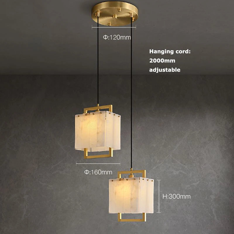 2026 Marble Series Gold Chrome Dimmable Led Chandelier Lighting Lustre Suspension Luminaire Lampen For Living Room