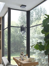 LED Modern Minimalist Long Strip Hanging Staircase Pendant Light Attic Pendent Lamp Villa Living Room Dining Room Chandelier
