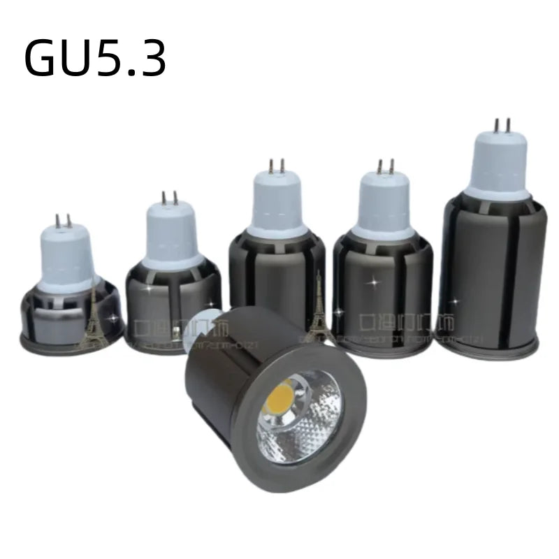 10pcs/lots LED Spotlight GU10 GU5.3 E27 E14 MR16 Dimmble lamps 6W 9W 10W 12W COB 110V 220V DC12V led Bulbs spot home lighting