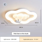 Modern Cream Style Nursery Decor Boy Girl Bedroom Ceiling Lamps Cloud Light LED Children's Room Baby Room Ceiling Lights