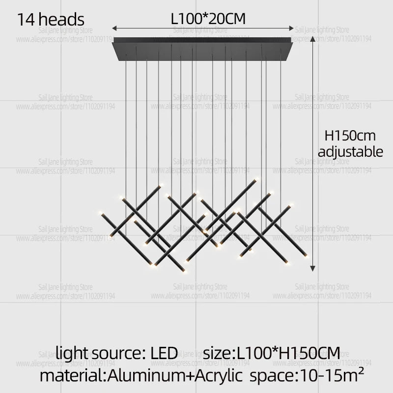 Nordic Pendant Light Modern Living Room Dining Table Lighting Lounge Hanging Restaurant Attic Chandelier Bedroom Ceiling Lamp