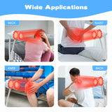 Red Light Therapy LED Electric Infrared Baking Lamp 275W Double-head 360° Adjustable Temperature Heat Lamp Remote Control With Rotating Pulley Base