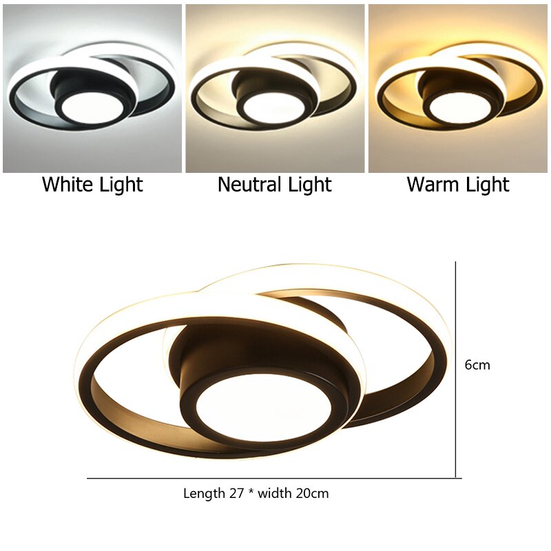 LED Ceiling Lamp Modern Dimmable Bedroom Chandelier Ceiling Lights for Dining Room Living Room Nordic Aisle Lamp