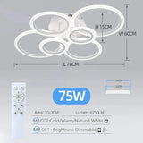 Modern LED Chandelier Home Lighting Ring Ceiling Mount Chandelier Living Room Bedroom Lighting lustre Ceiling pendant lamp