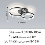 Nordic Living Room Pendant Light Luxury Ring Bedroom Lamp Modern Designer Lustre Home Decor Simple Dining Room Circle Chandelier