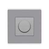 Dimmer Light Switch Rotary Knob Glass Mechanical LED Dimmable Wall Mounted Switches EU Standard Switches