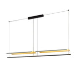 Nordic Minimalist Modern Metal LED Long Pendant Light for Living Room Dining Room Indoor Home Decoration Lighting Fixtures