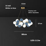 2026 Modern Glass Bubble Chandelier - Dimmable Art Deco Hanging Lamp