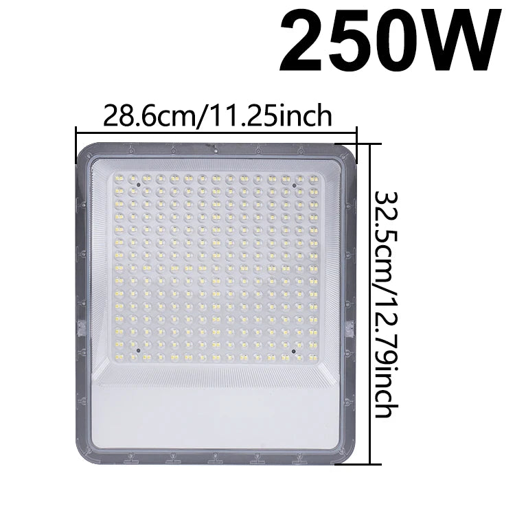 LED Flood Light Outdoor Spotlight (10W–100W) 220V - 6500K Daylight IP66 Waterproof Wall Lamp for Garage, Gym & Street