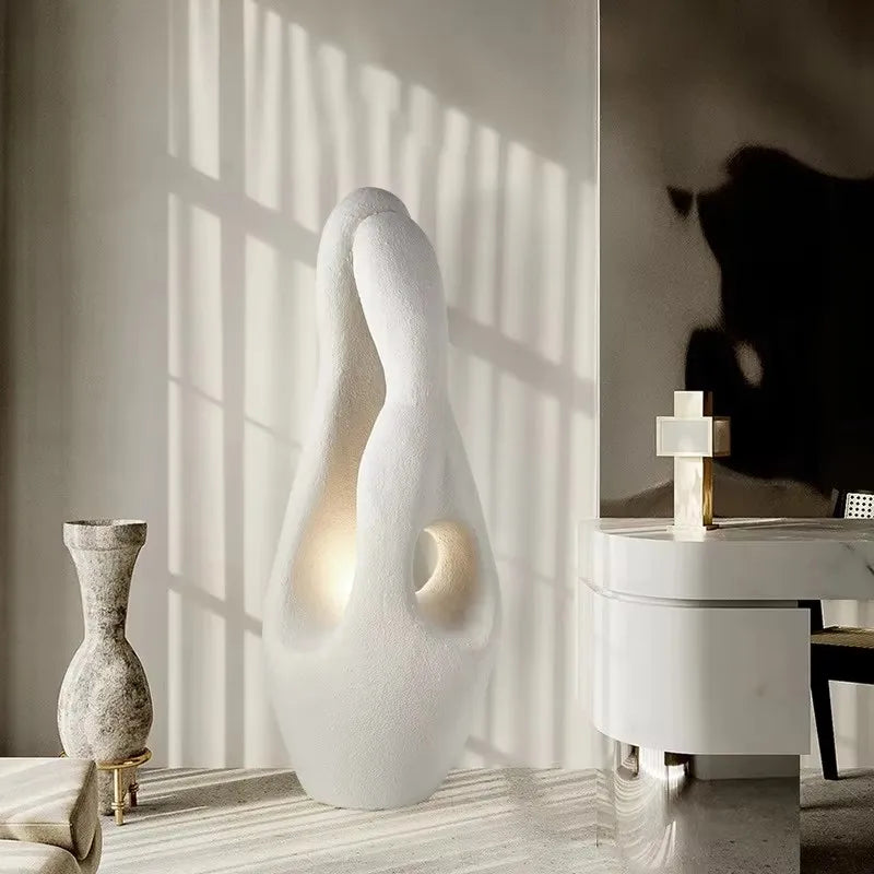 Wabi Sabi Style Artistic Floor Lamp Living Room Sofa Lamp Designer 2025 New Original Vintage Cream Style Bedroom Lamp