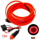 1M/2M/3M/5M Colour Car Interior Lighting LED Strip Auto Decoration Wire Rope Tube Line Flexible Neon Lights USB Drive Atmosphere