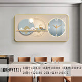 Nordic elk wall clock living room Creative fashion perpetual calendar electronic clock wall atmosphere dining room decoration