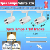 Remote Control Set LED Track Light Dimmable Ceiling Spotlight Rail Light Led Track Rail Spotlight Clothing Store Ceiling Lights