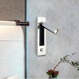 Creative Rotatable Aluminum Wall Lamp LED Embedded Sconce Hotel Cafe Bar Bedside Copper Nickle Chrome Metal Reading Lighting