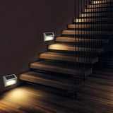6-LED Solar Stair Light - Waterproof Outdoor Step & Fence Accent Lamp for Deck, Path & Garden