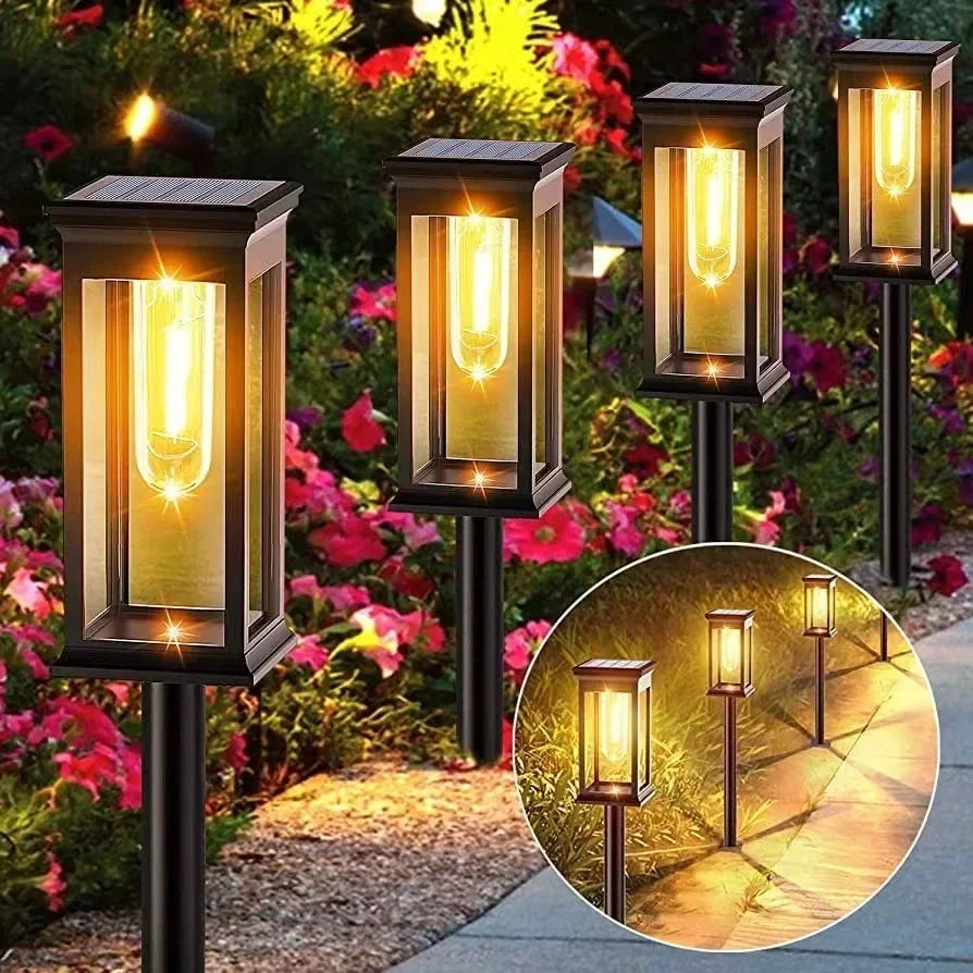 Waterproof LED Solar Lights for Garden Yard - Automatic Landscape Pathway Lighting