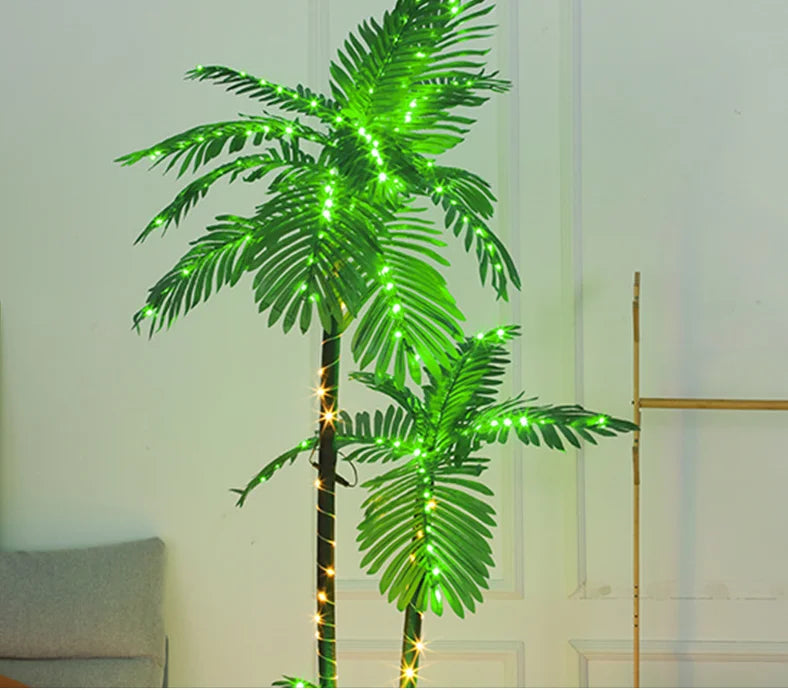 Outdoor Garden Garden Landscape Decoration Light Emitting Diode Artificial Coconut Tree Light IP44 Plastic Simulation Palm Tree