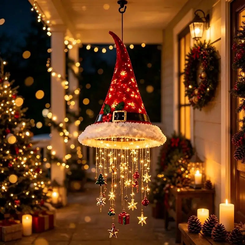Lighted Witch Hat Hanging Chime, Lighted Witches Hat | Create Instant Magical GlowCreate Instant Magical Glow