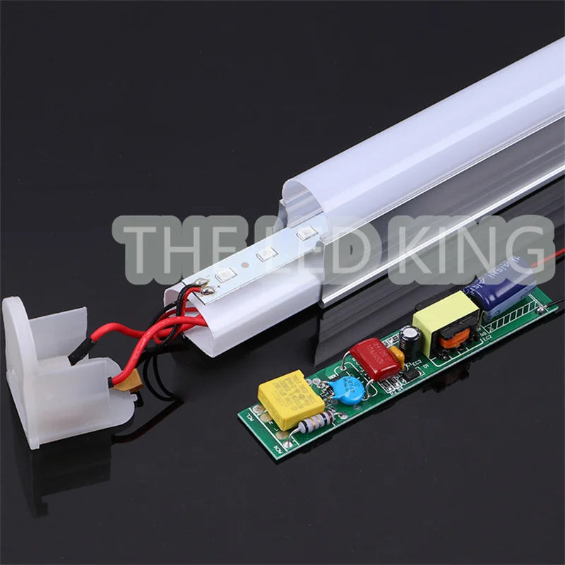 220V 230V LED Tube lamp T5 30CM 6W 60CM 10W 20W LED Bulb PVC Plastic Fluorescent Integrated lighting for Home Kitchen Wardrobe