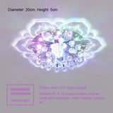 Creative LED Crystal Flower Chandelier - Modern Bedroom Ceiling Light