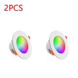 Tuya Smart LED Downlight LED Ceiling Recessed Down Light Dimmable Spot Lamp 10W RGB +CW+WW Changeable LED Downlight