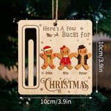 Money Storage Christmas Tree Hanging Ornament Clear Piggy Bank Christmas Decoration 2026 Cash Slot Hanging Pendant Navidad Decor