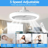 Modern Ceiling Fans With LED Lights Silent E27 Smart Remote Control Light Electric Fan Lamps And Room Decor Fan