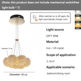 Light luxury crystal living room bedroom chandelier crystal premium chandelier