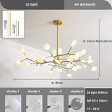 Nordic Led Creative Chandelier Modern Branch Ceiling Pendant Light For Living Room Home Decoration Lustre Indoor Lighting Lamps