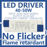 LED Driver 40-50W 1200mA AC 110V 220V to DC 24V 36V 42V Lighting Transformer Panel Light Ceilling Lamp Power Supply Adapter