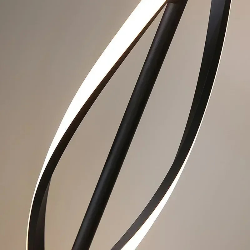 Nordic RGB LED Floor Lamp - Postmodern Spiral Corner Light for Living Room
