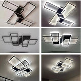 2026 Modern LED Chandelier - Nordic Aluminum Ceiling Light with Remote