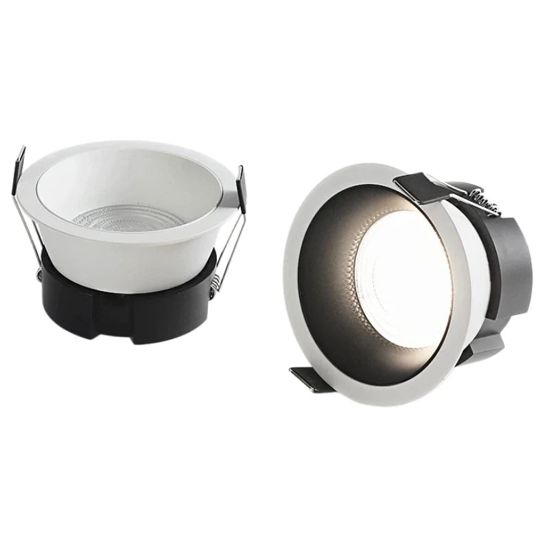 Recessed Anti-Glare LED Downlight - 12W 24W 40W Dimmable Ceiling Spotlight