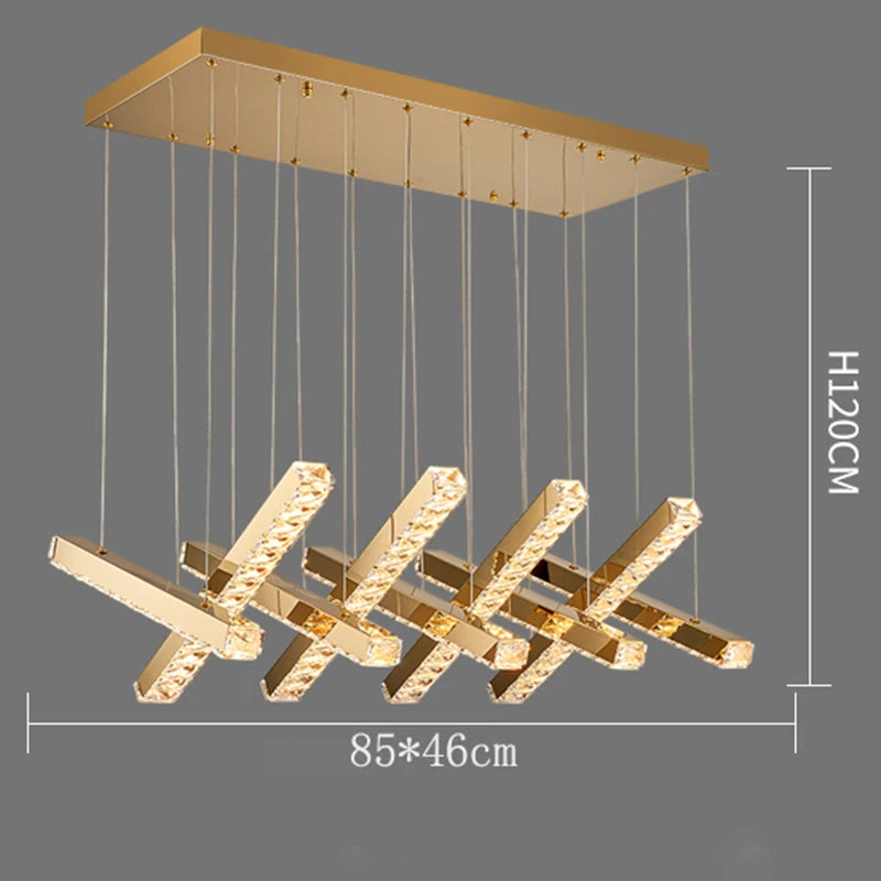 Nordic home decoration luxury crystal chandelier restaurant chandelier ceiling lamp villa chandelier interior lighting lamps