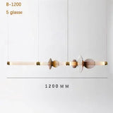 Scott Luna Chandelier Postmodern italian design lamps replica led light glass long tube lamp Bedroom Living Room bedside lamp