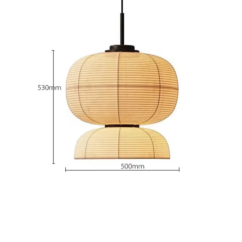 Creative Noguchi Lamp Japanese Pendant Lights Vintage Fabric Lantern Wabi Sabi Lights For Living Room Home Dining Room Lighting