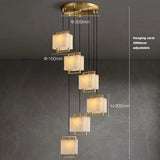 2026 Marble Series Gold Chrome Dimmable Led Chandelier Lighting Lustre Suspension Luminaire Lampen For Living Room