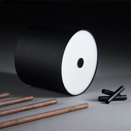 Modern Walnut Triangular Floor Lamp Drum Vertical Solid Wood Study Bedroom Bedside Table Living Room Home LED High-end Deco